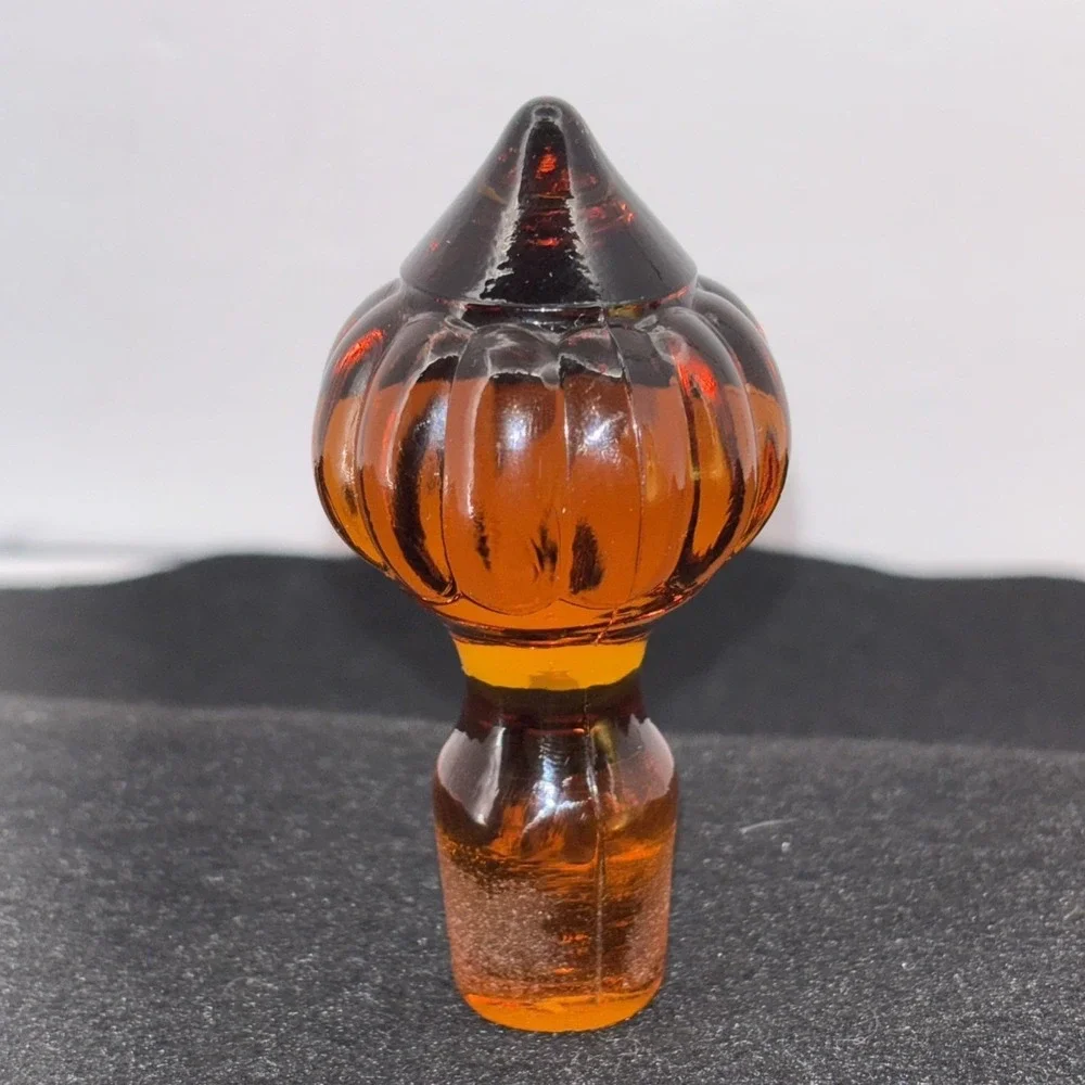 Vintage Indiana SANDWICH Glass Amber Tiara Decanter Replacement Christmas